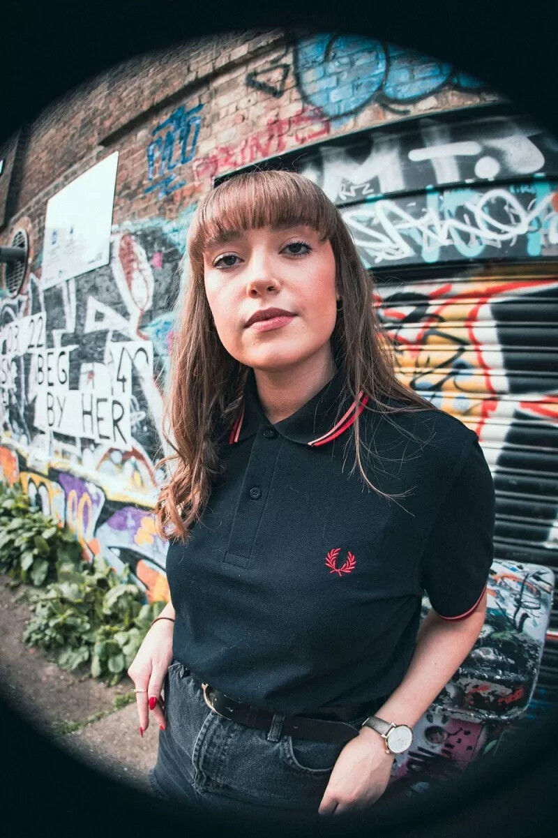fred perry m12 camicia da uomo nera corallo heat camden brick