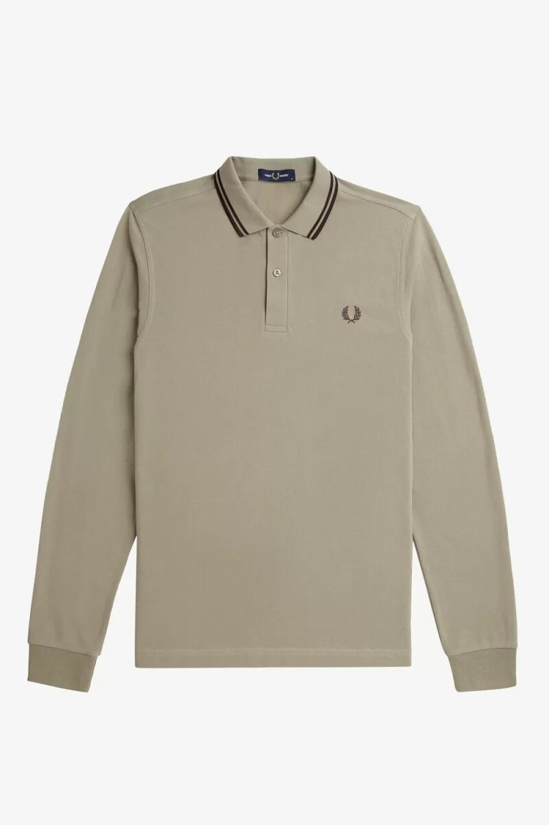 fred perry m3636 camicia da uomo grigio caldo rosso scuro
