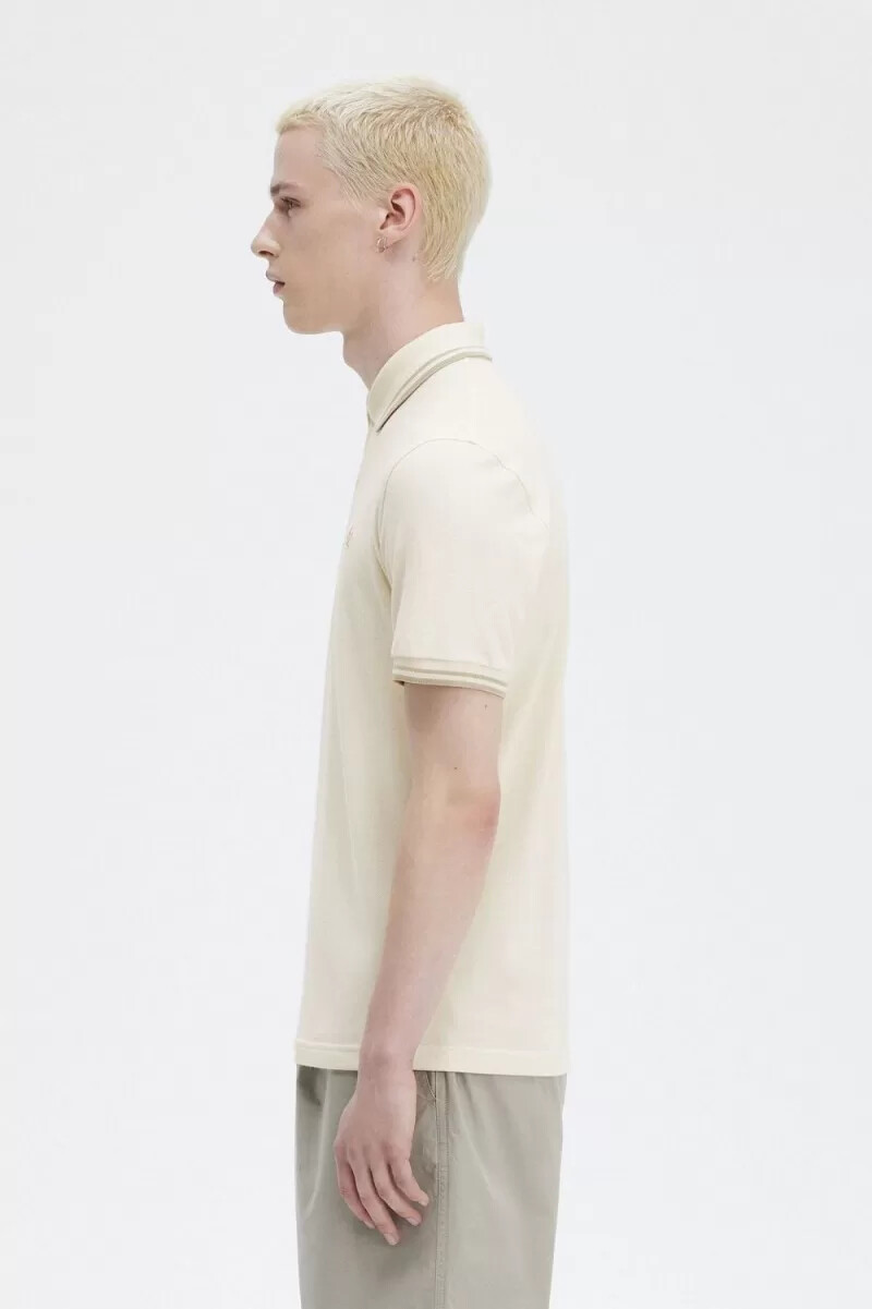 fred perry m12 camicia da uomo beige avena avena