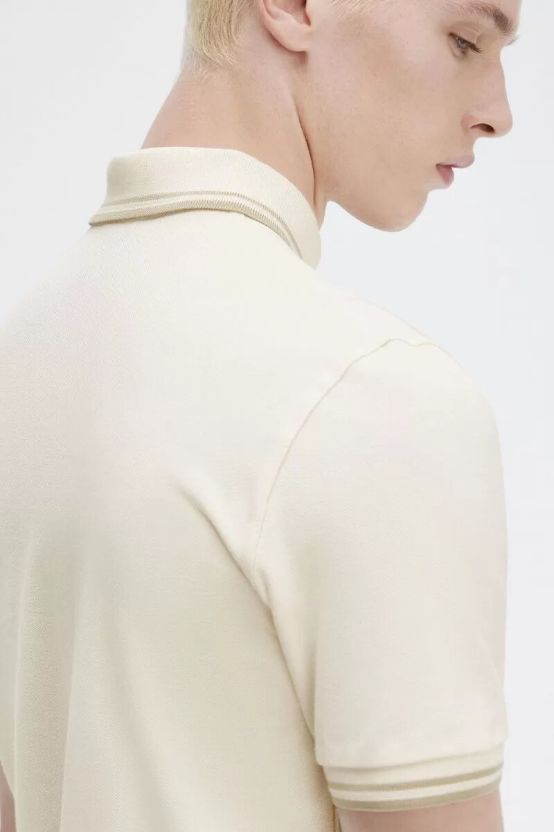 fred perry m12 camicia da uomo beige avena avena