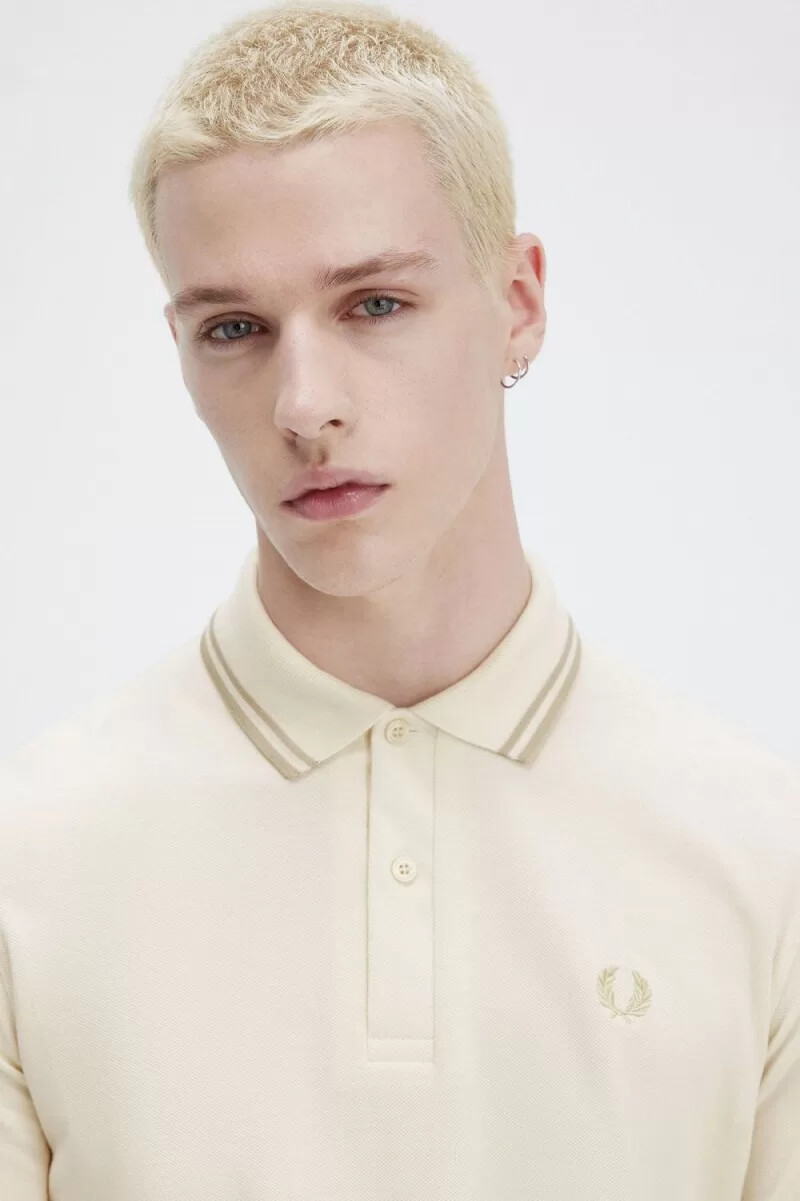 fred perry m12 camicia da uomo beige avena avena