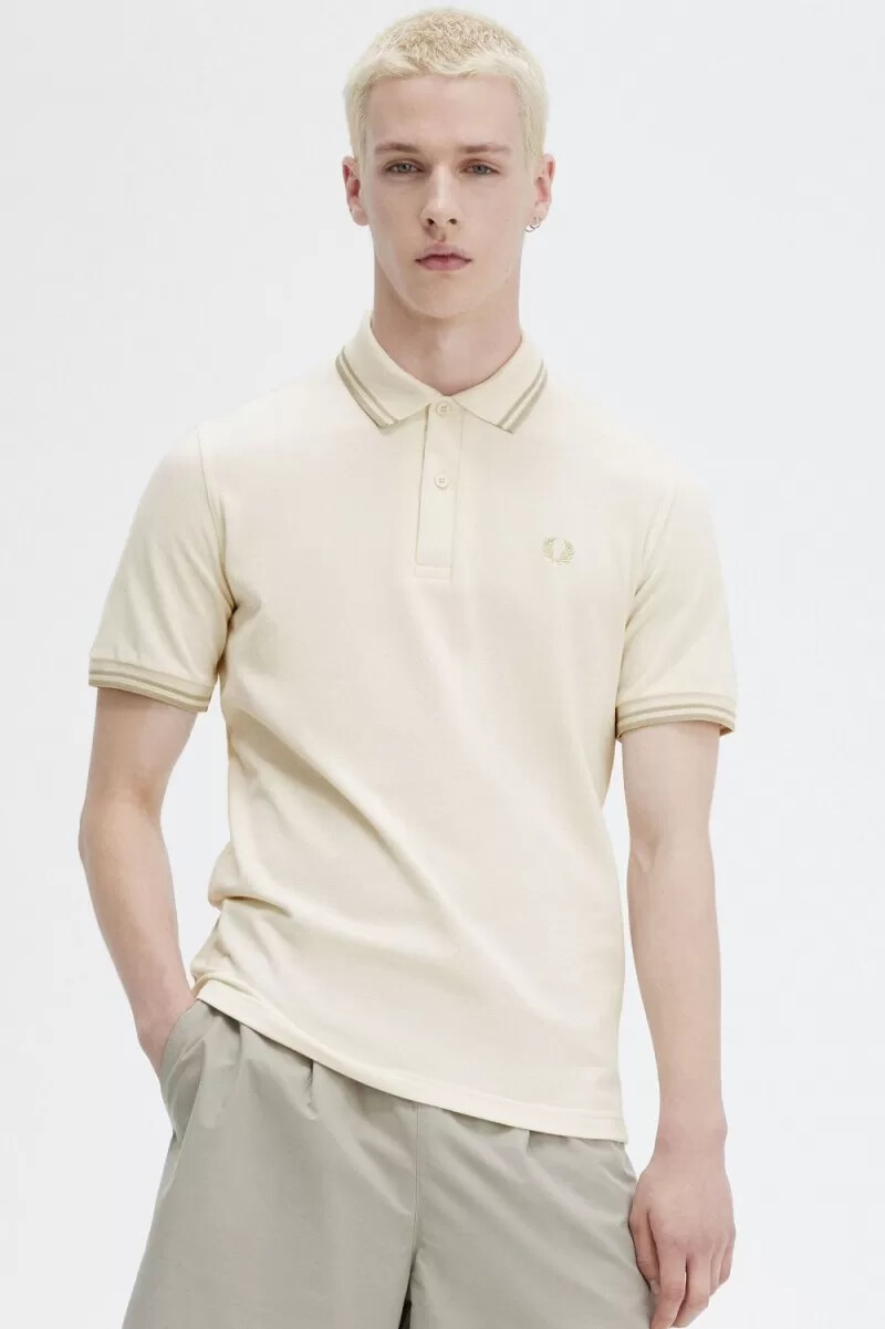 fred perry m12 camicia da uomo beige avena avena