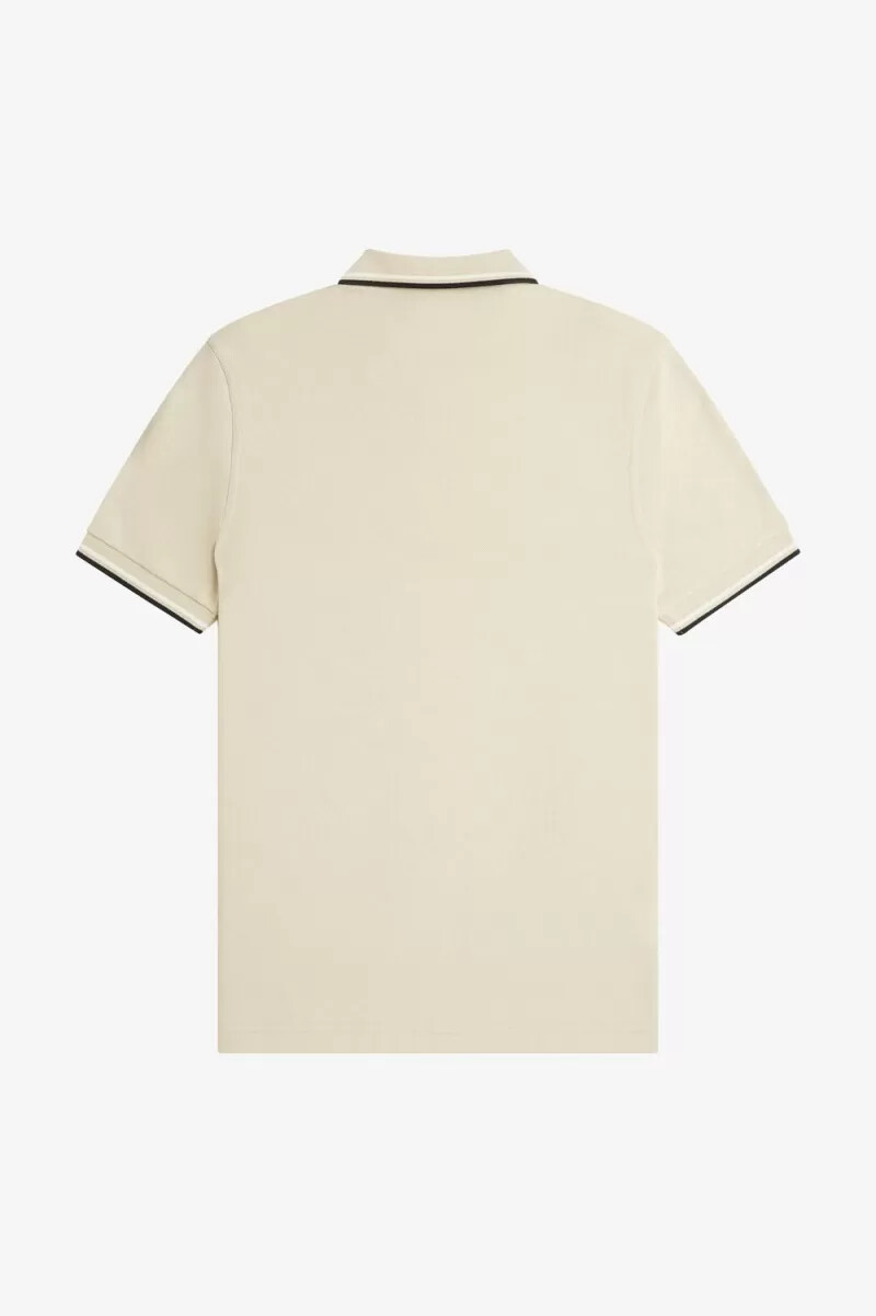 fred perry m3600 camicia da uomo color avena beige nero
