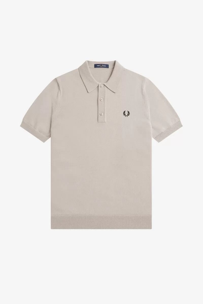 fred perry classic maglia da uomo in avena scura