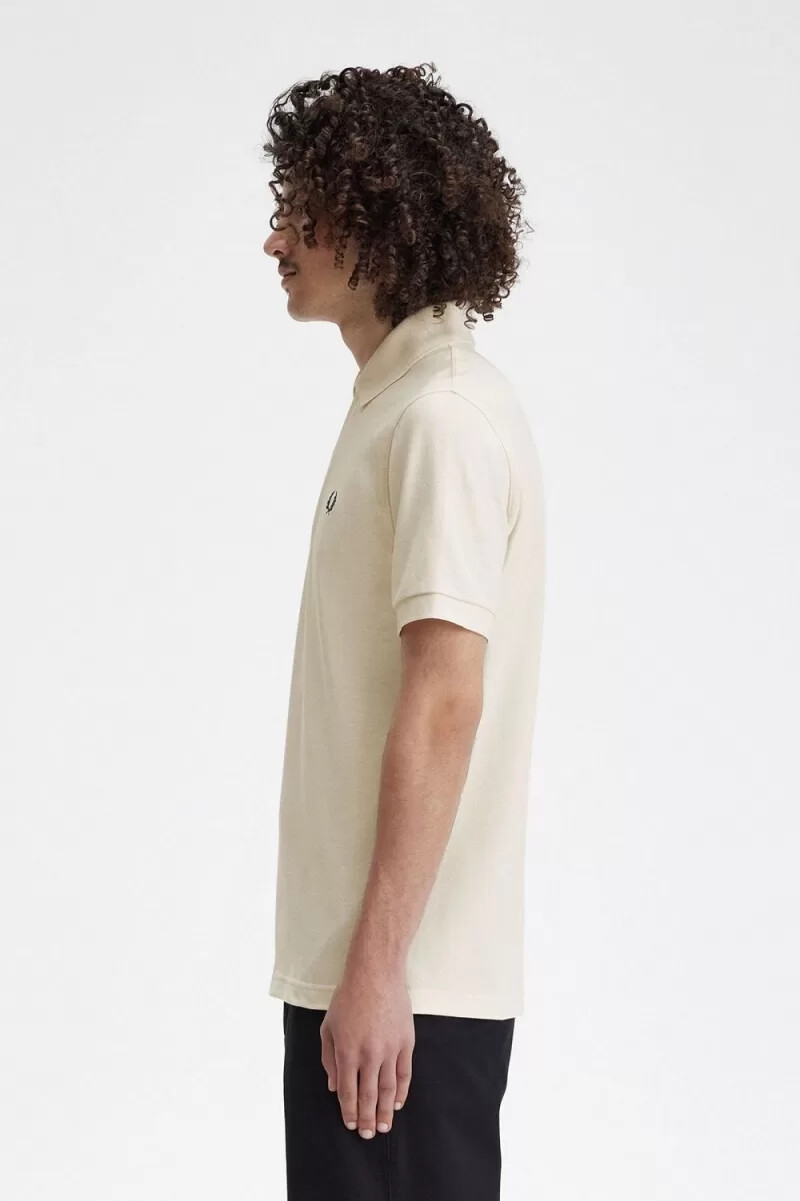 camicia da uomo fred perry m3 beige nero