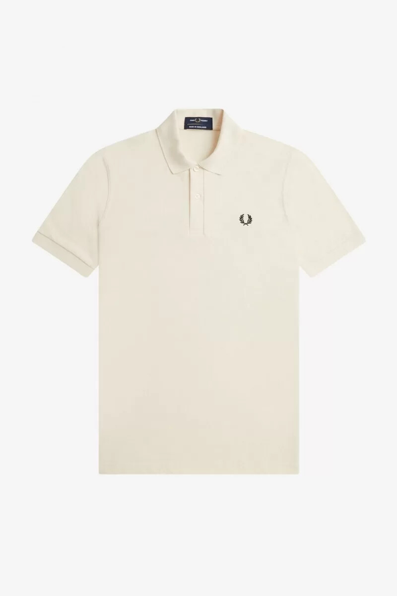 camicia da uomo fred perry m3 beige nero