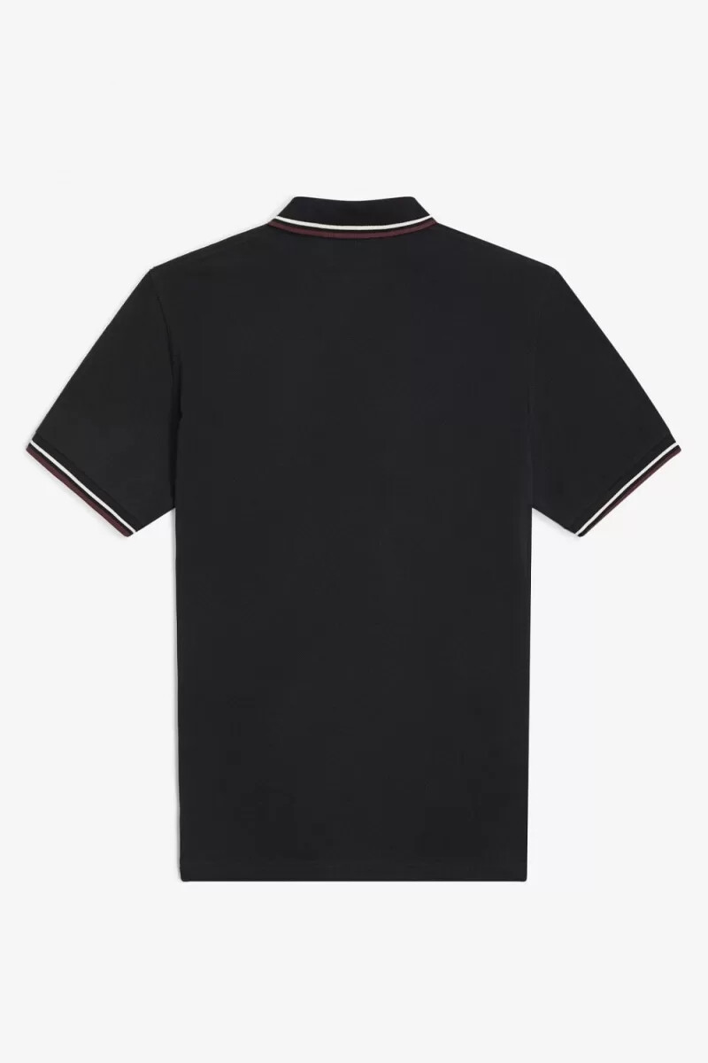 fred perry m12 camicia da uomo nera beige sangue di bue