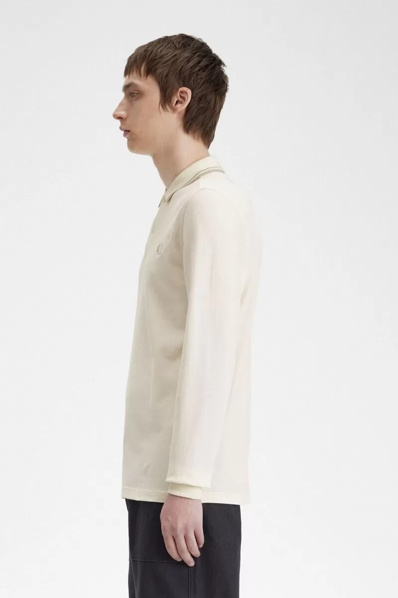 fred perry m3636 camicia da uomo beige avena avena