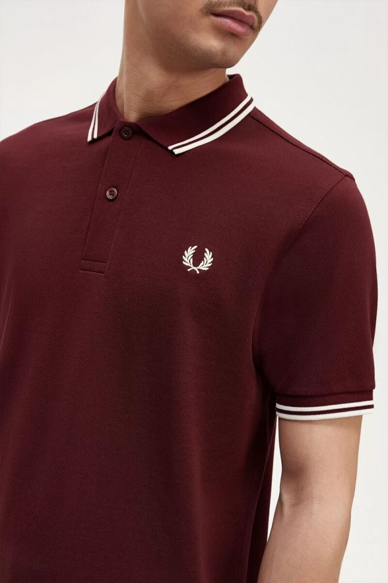 fred perry m3600 camicia da uomo beige sangue di bue