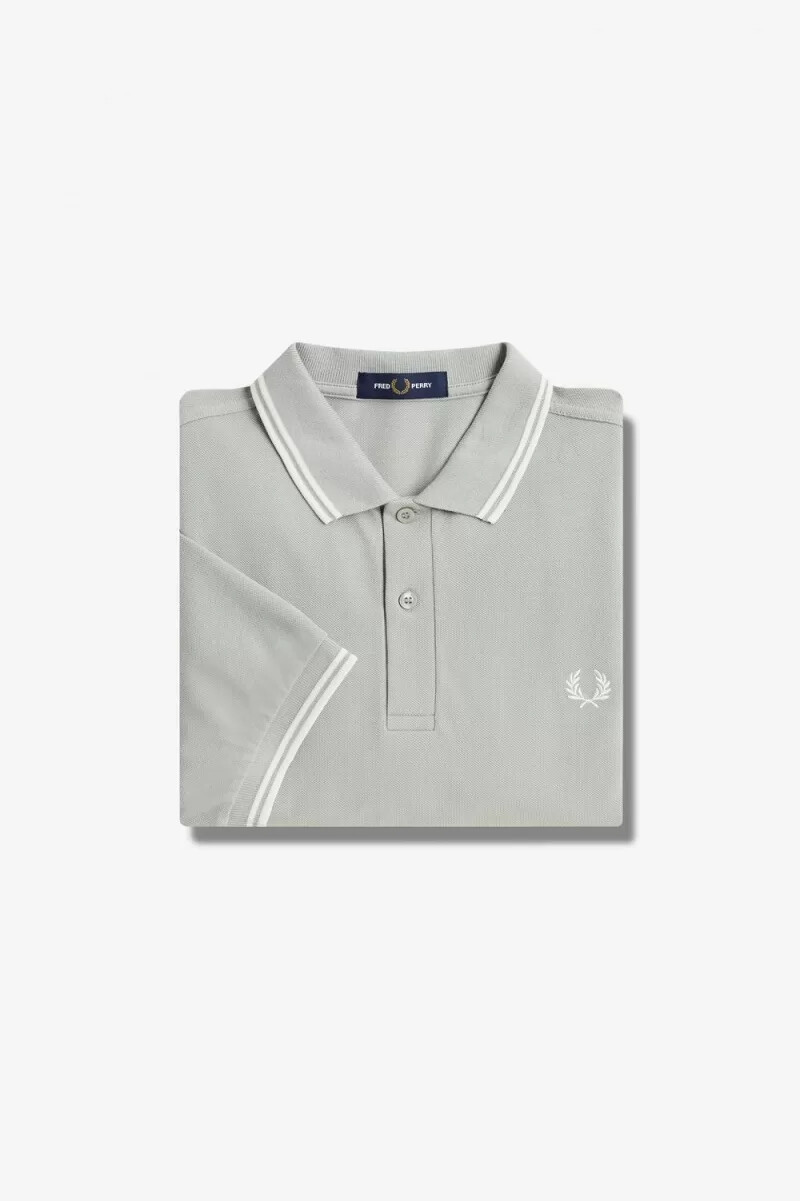 camicia da uomo fred perry ombre grigia