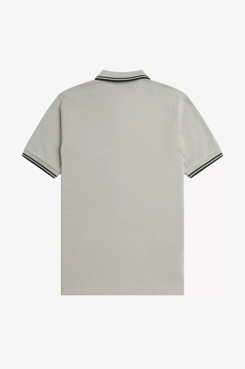fred perry m3600 camicia da uomo grigio nero