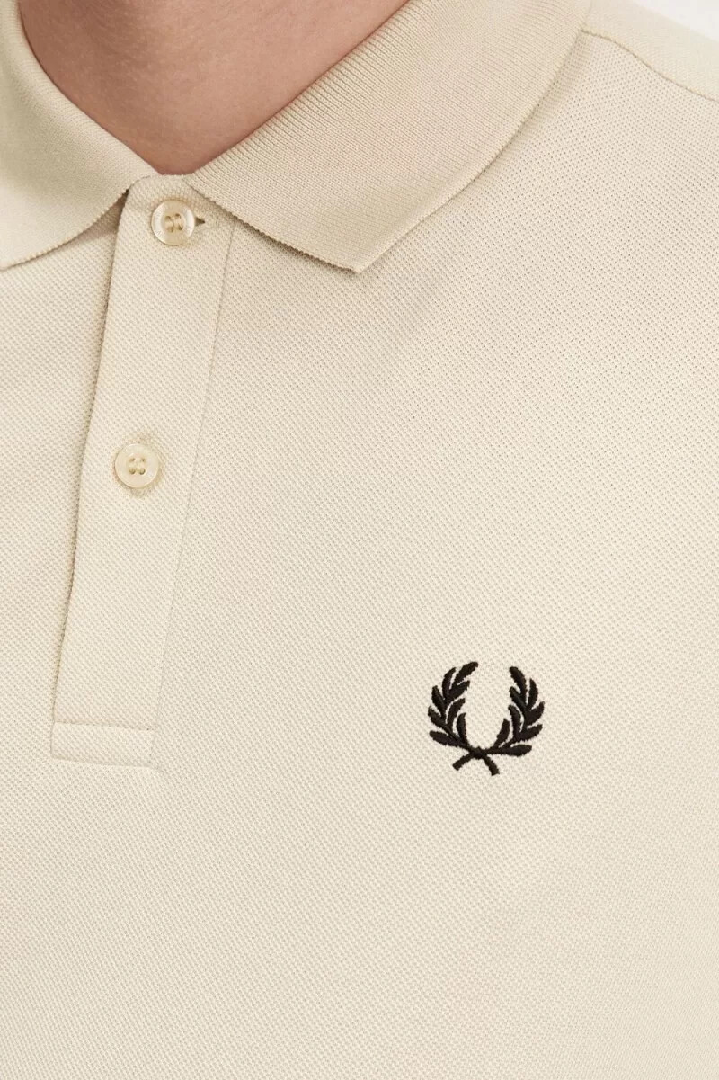 fred perry m6000 camicia da uomo color avena e nero