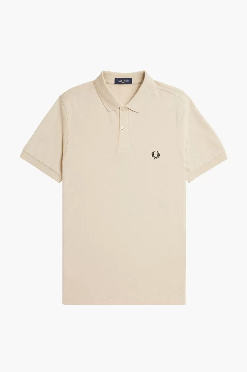 fred perry m6000 camicia da uomo color avena e nero
