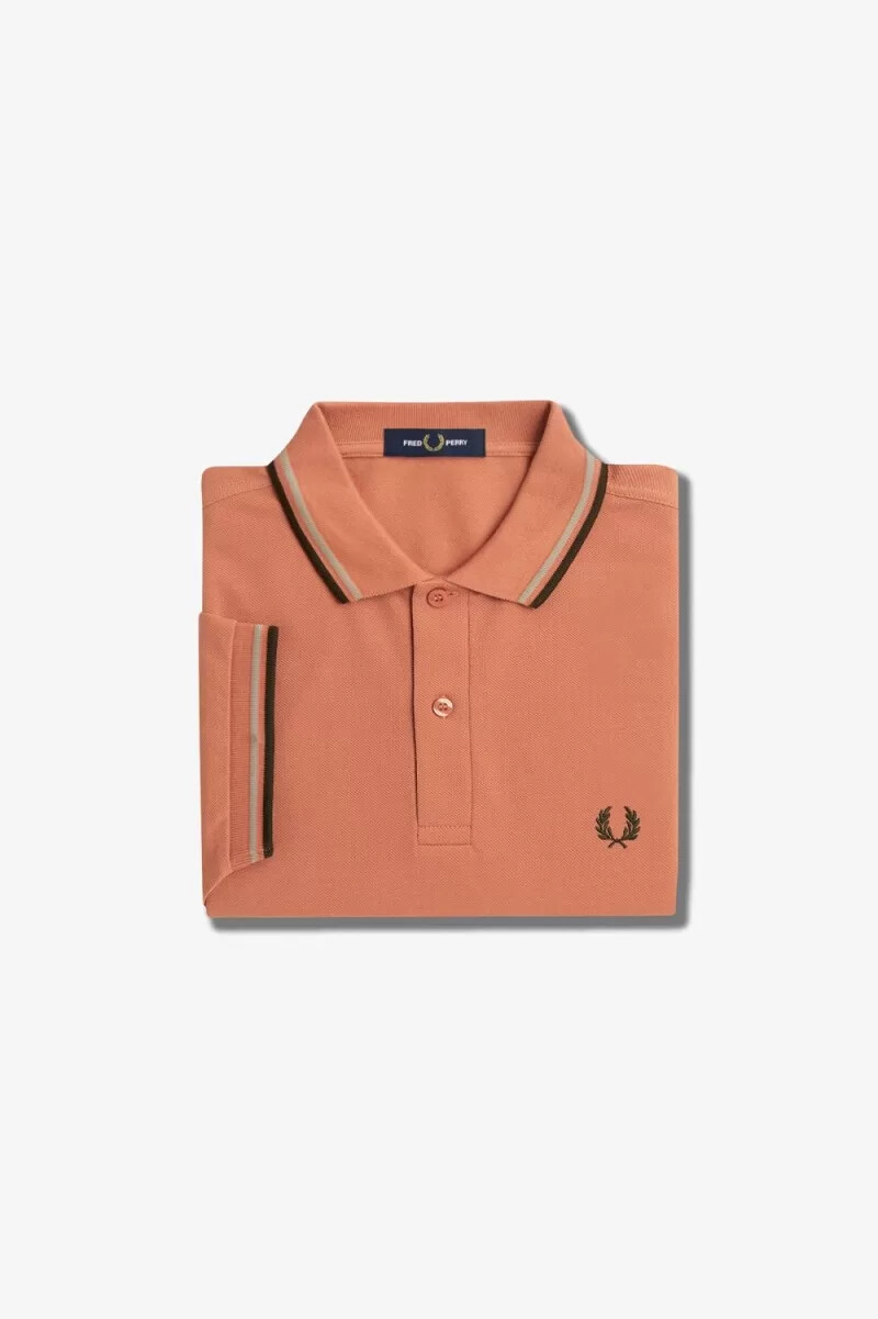 fred perry m3600 camicia da uomo ruggine chiaro grigio caldo verde notte