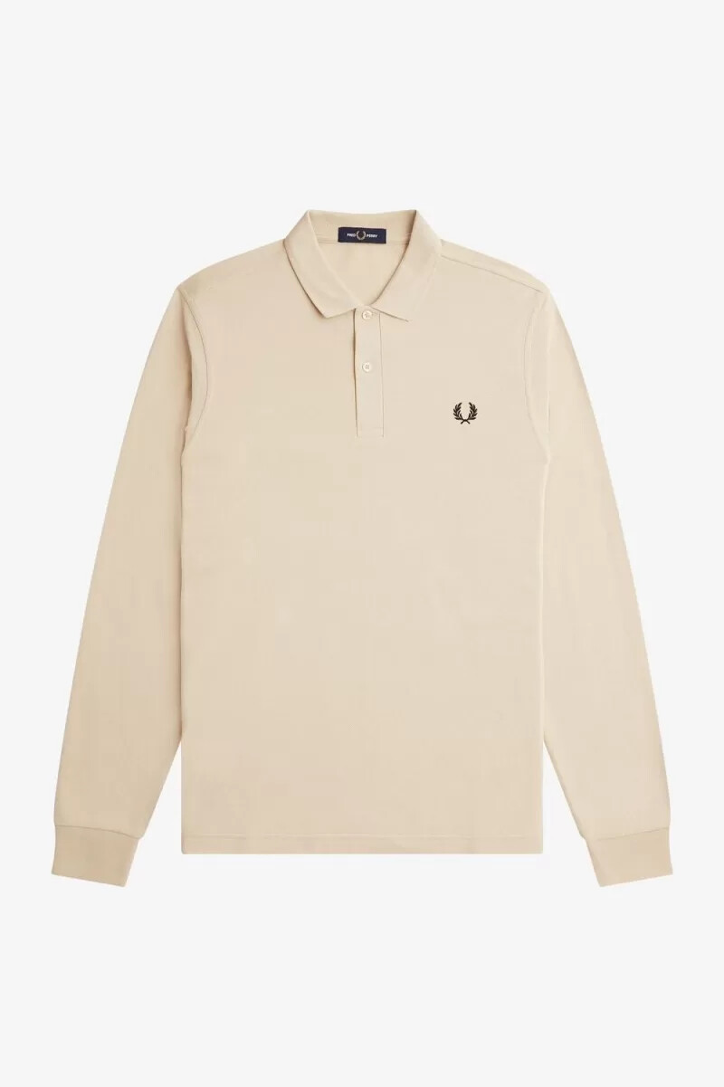fred perry m6006 camicia da uomo color avena nero