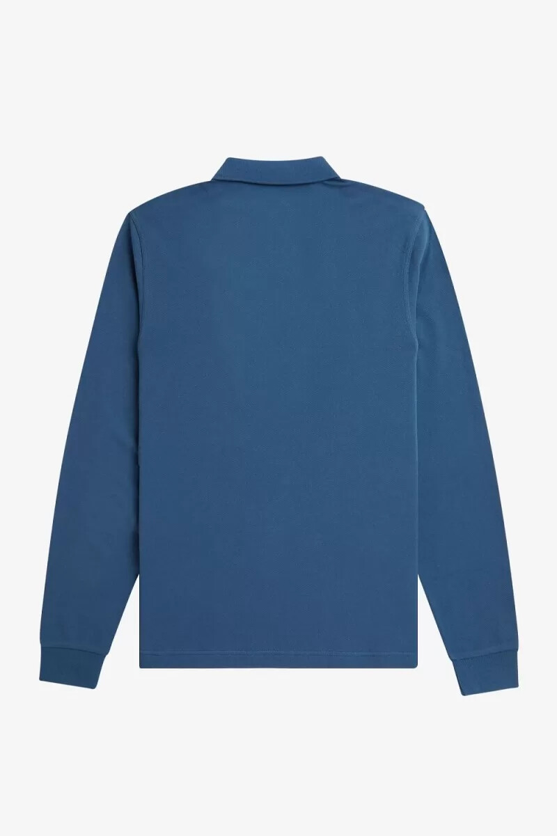 fred perry m6006 camicia da uomo blu notte acquamarina