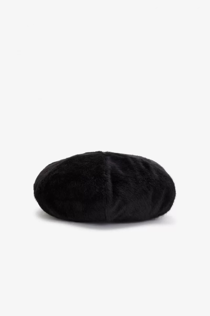 berretto ricamato fred perry da donna nero