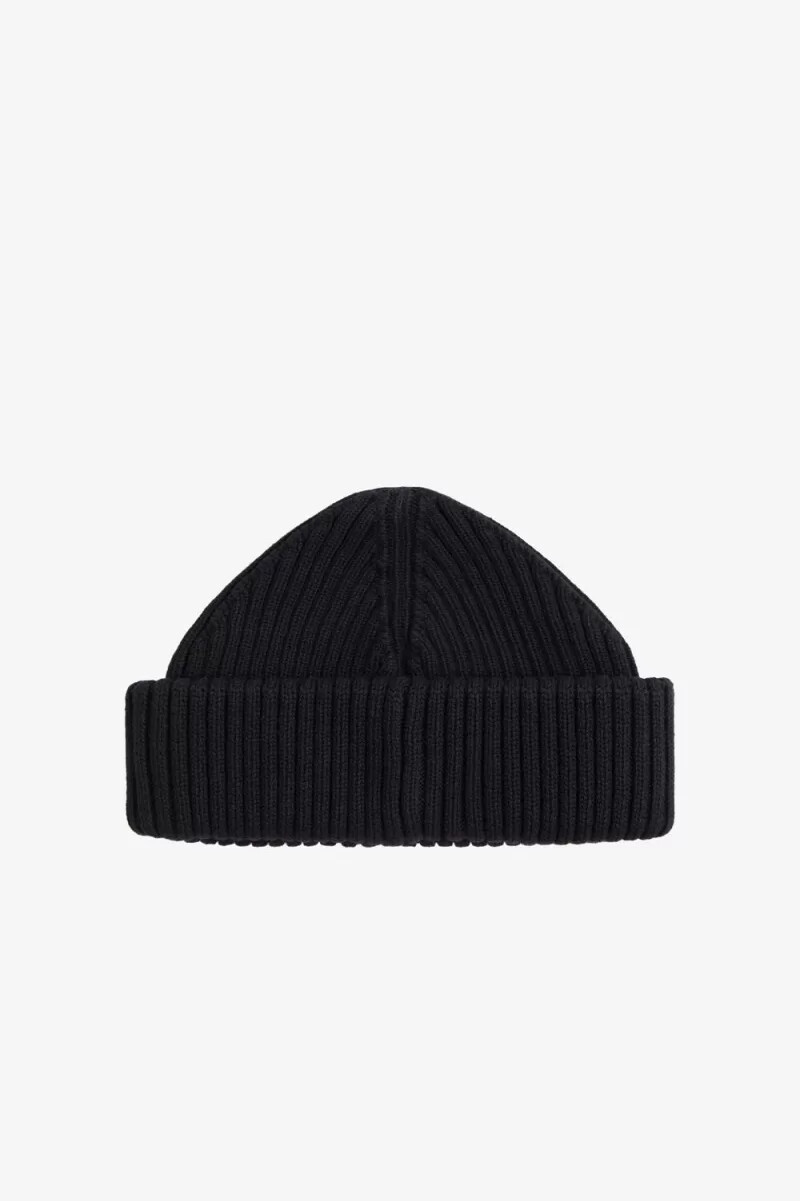cappellini da uomo fred perry cotton rib neri e verdi