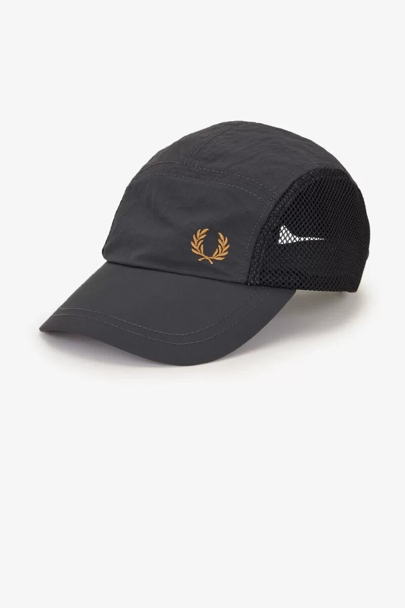 cappellini da uomo fred perry crinkle nylon mesh anchor grey