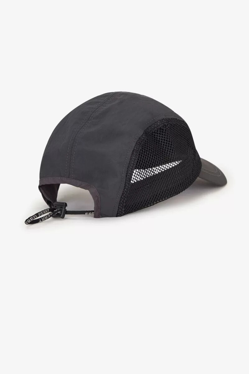 cappellini da uomo fred perry crinkle nylon mesh anchor grey