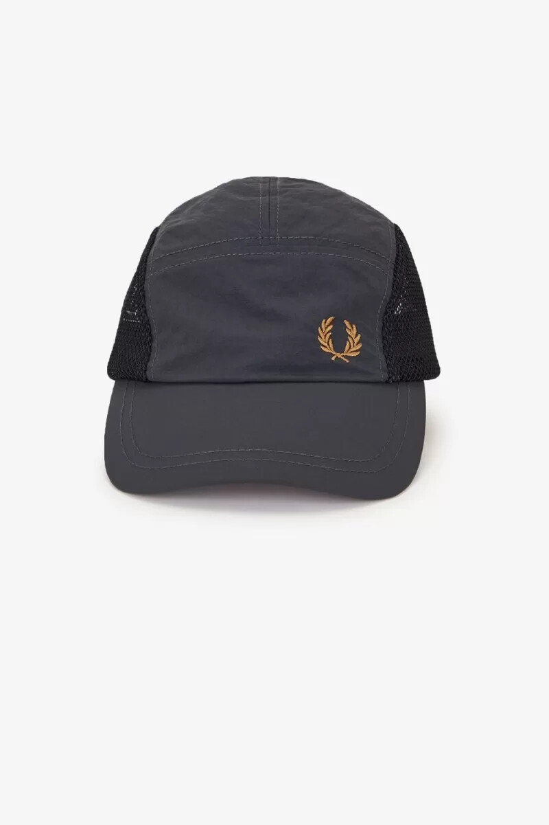 cappellini da uomo fred perry crinkle nylon mesh anchor grey