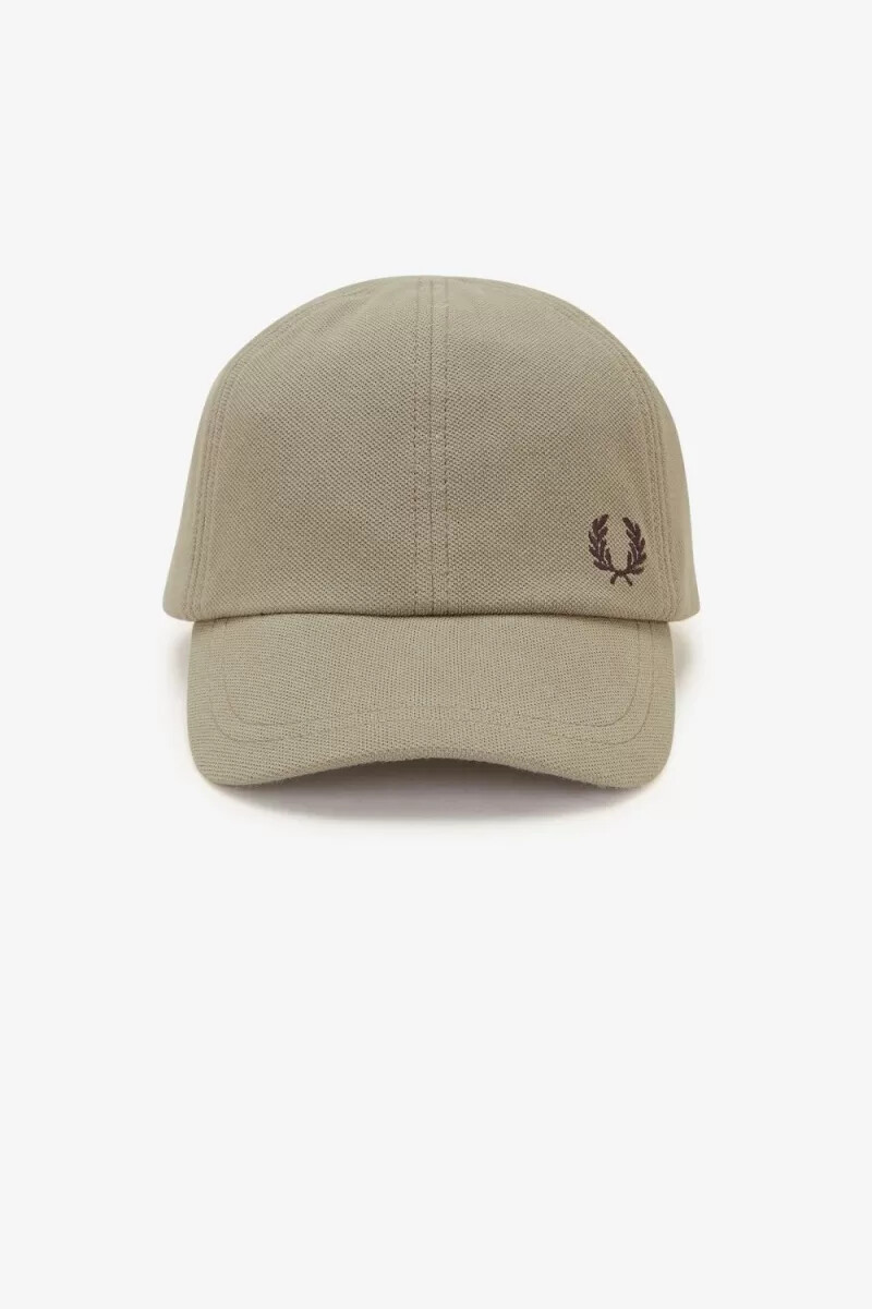cappellini da uomo fred perry classic pique grigio caldo rosso scuro