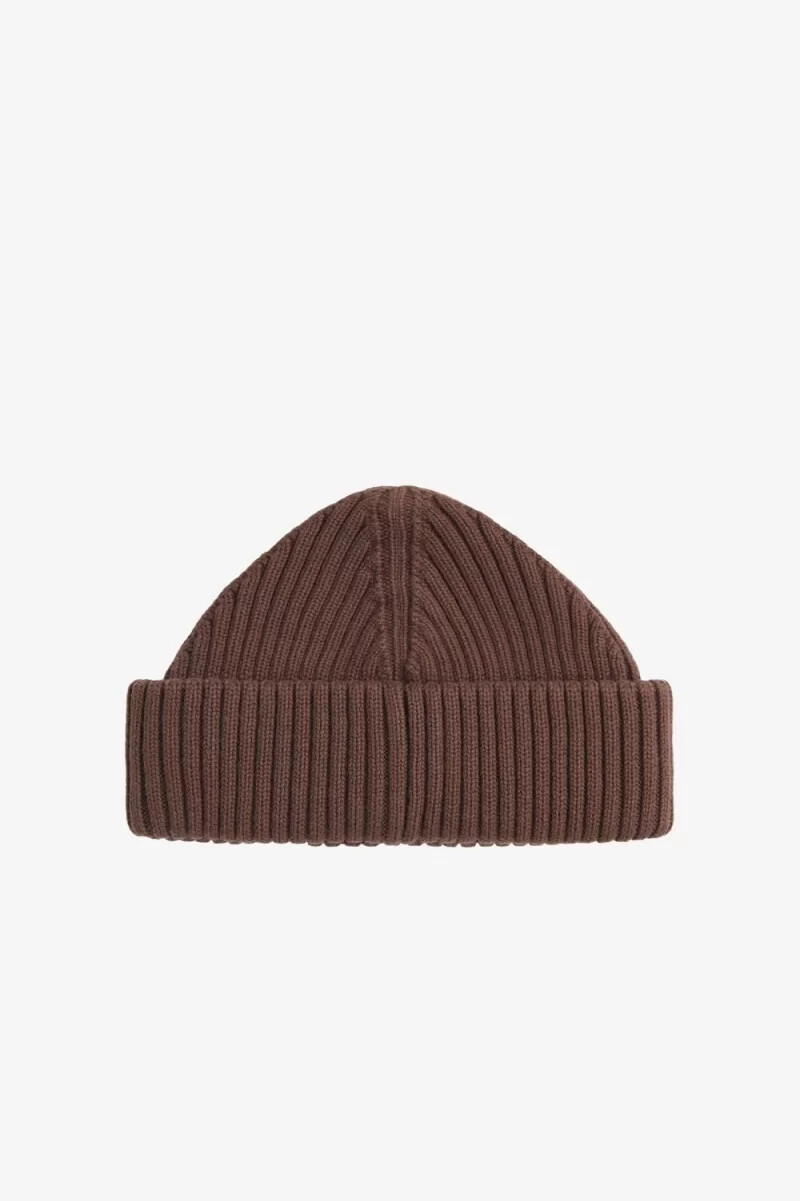 cappellini da uomo fred perry cotton rib rosso scuro grigio caldo
