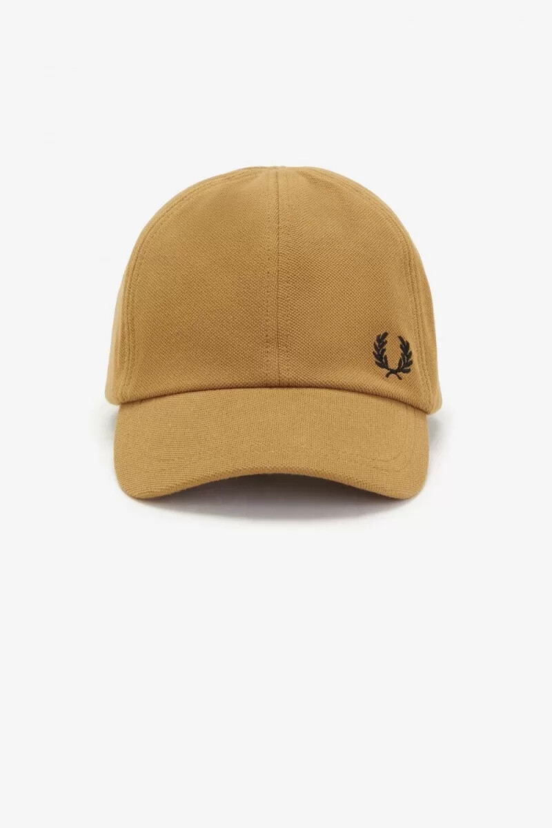 cappellini da uomo fred perry classic pique colore caffè scuro e nero