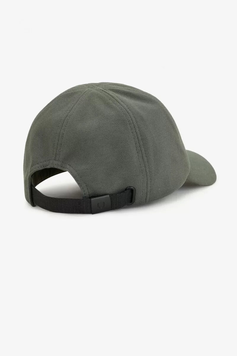cappellino da uomo fred perry classic pique field green black