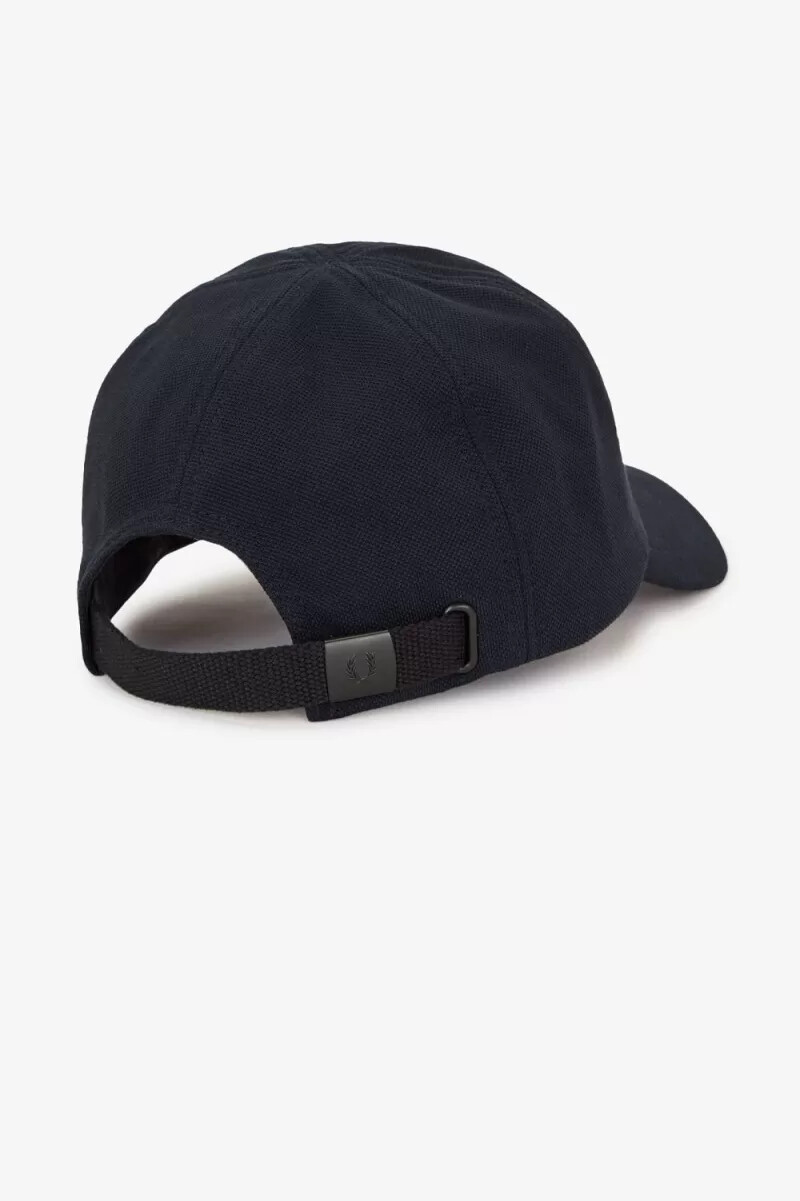cappellini da uomo fred perry classic pique blu navy bianco neve