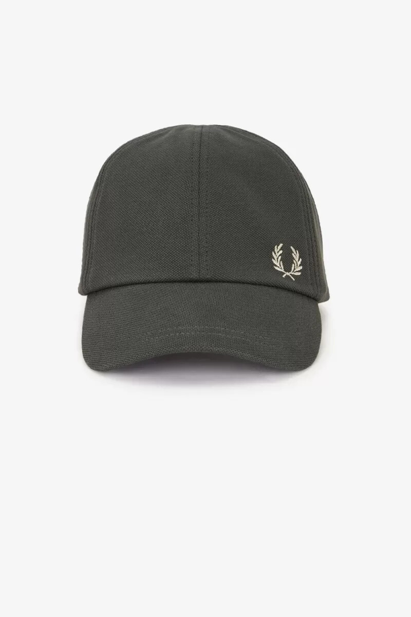 cappellini da uomo fred perry classic pique field green oatmeal