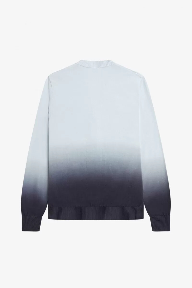 cardigan fred perry ombre da uomo colore acqua chiaro