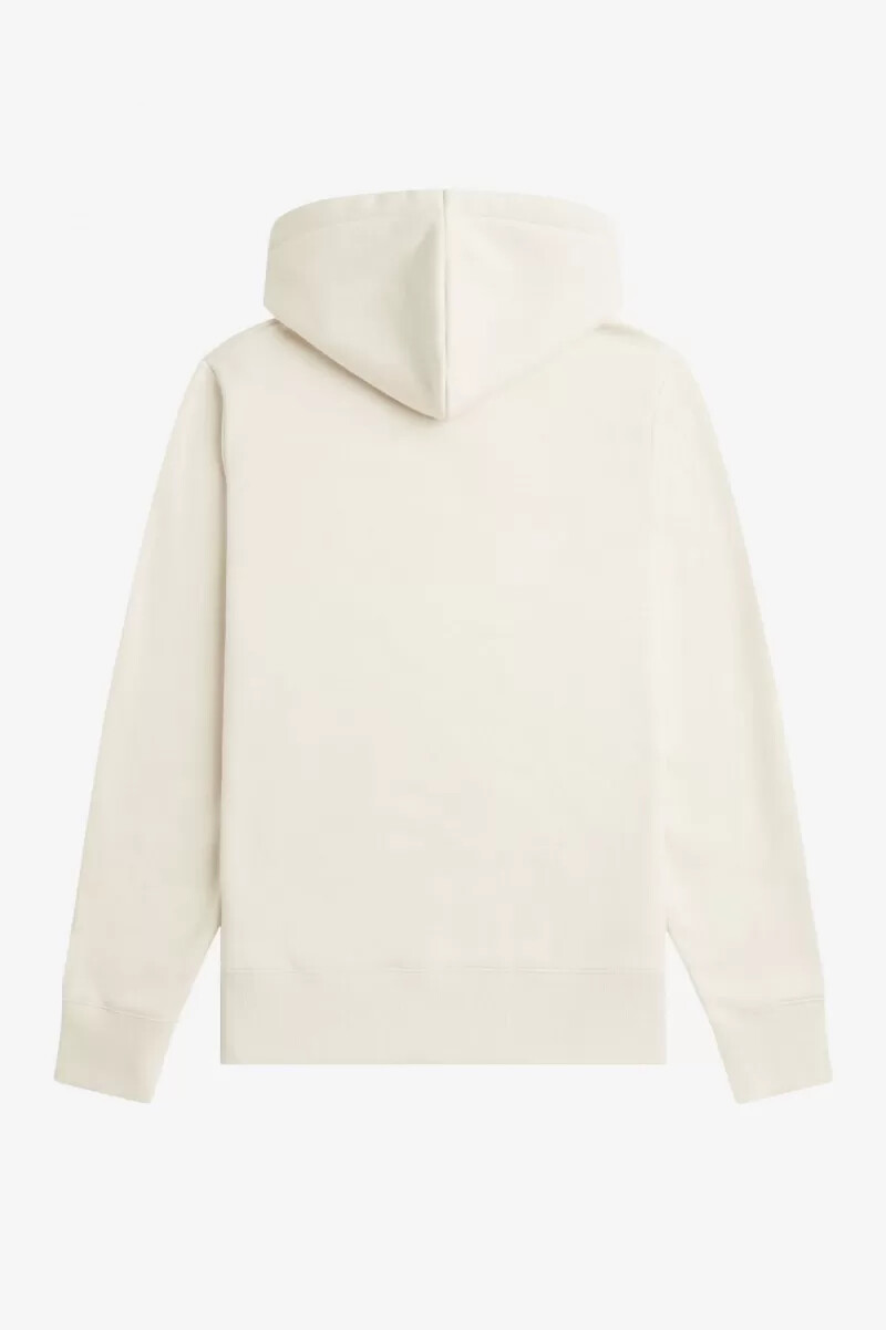 felpe con cappuccio ricamate da uomo fred perry beige