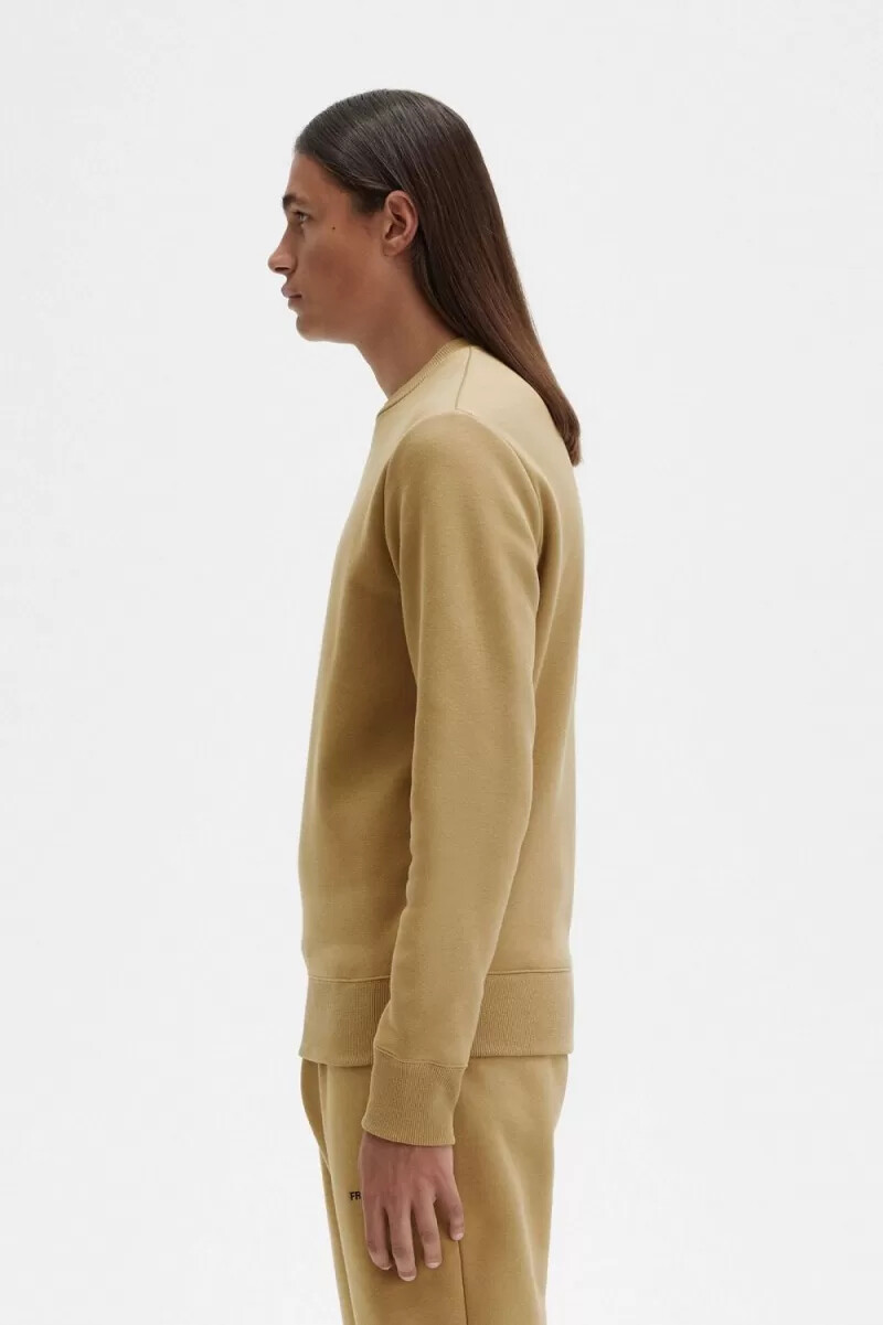 felpe da uomo ricamate fred perry verdi