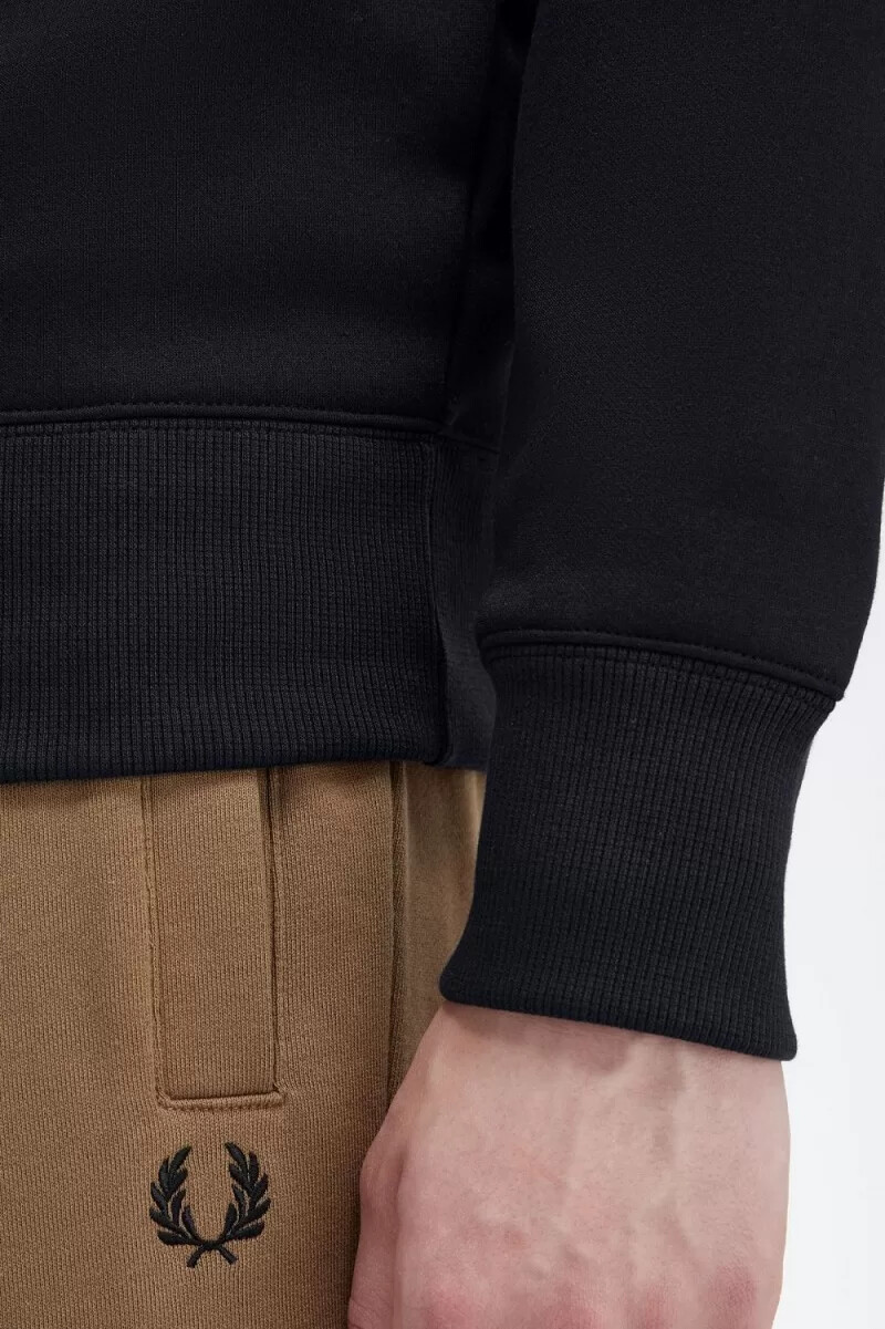 felpe da uomo ricamate fred perry blu navy