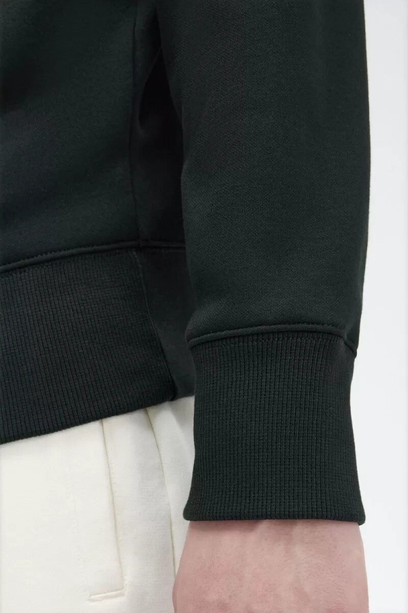 felpe con cappuccio ricamate da uomo fred perry colore verde notte