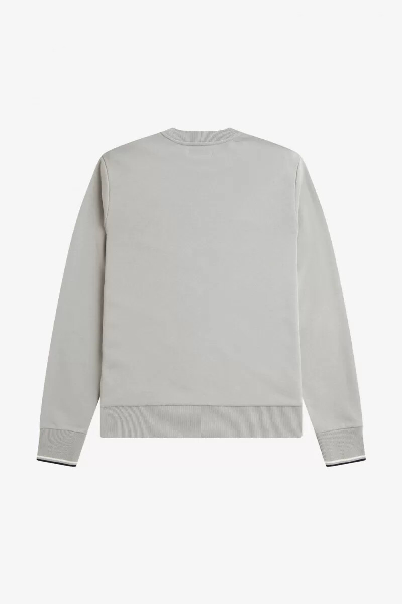 felpa girocollo da uomo fred perry grigia