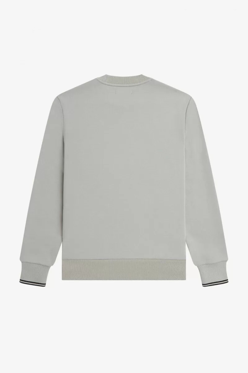 felpa girocollo da uomo fred perry grigia