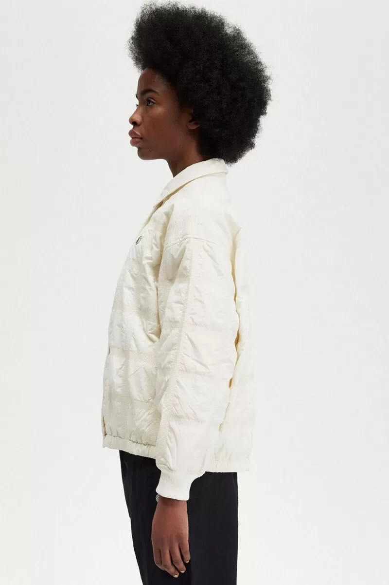 giacche trapuntate da donna fred perry beige