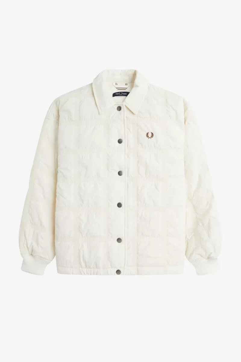 giacche trapuntate da donna fred perry beige