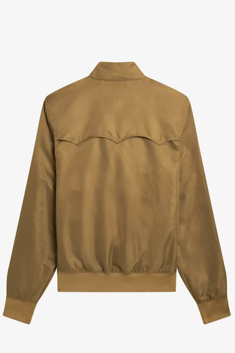 fred perry giacca da donna con fodera stampata e cerniera verde