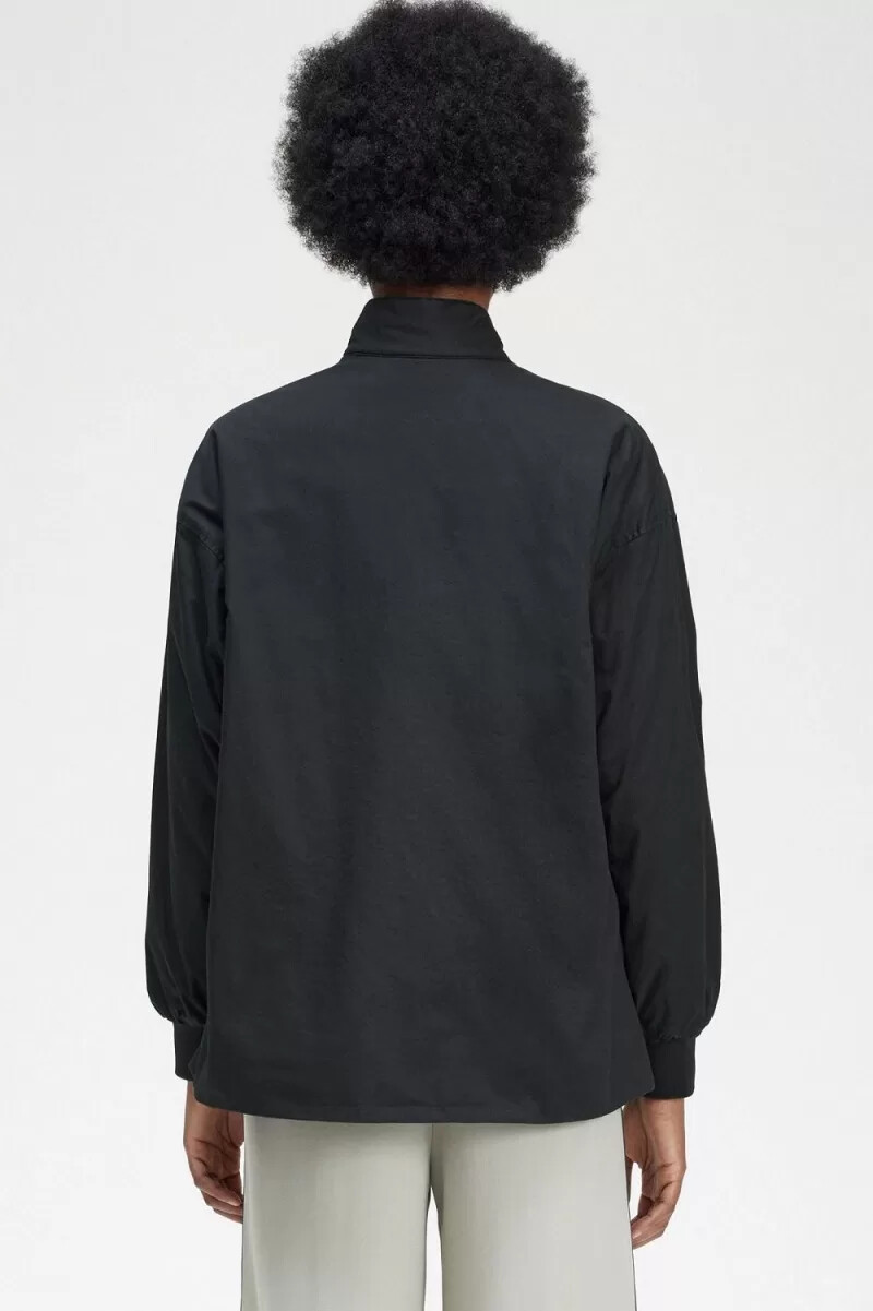 giacche imbottite con zip fred perry da donna nere