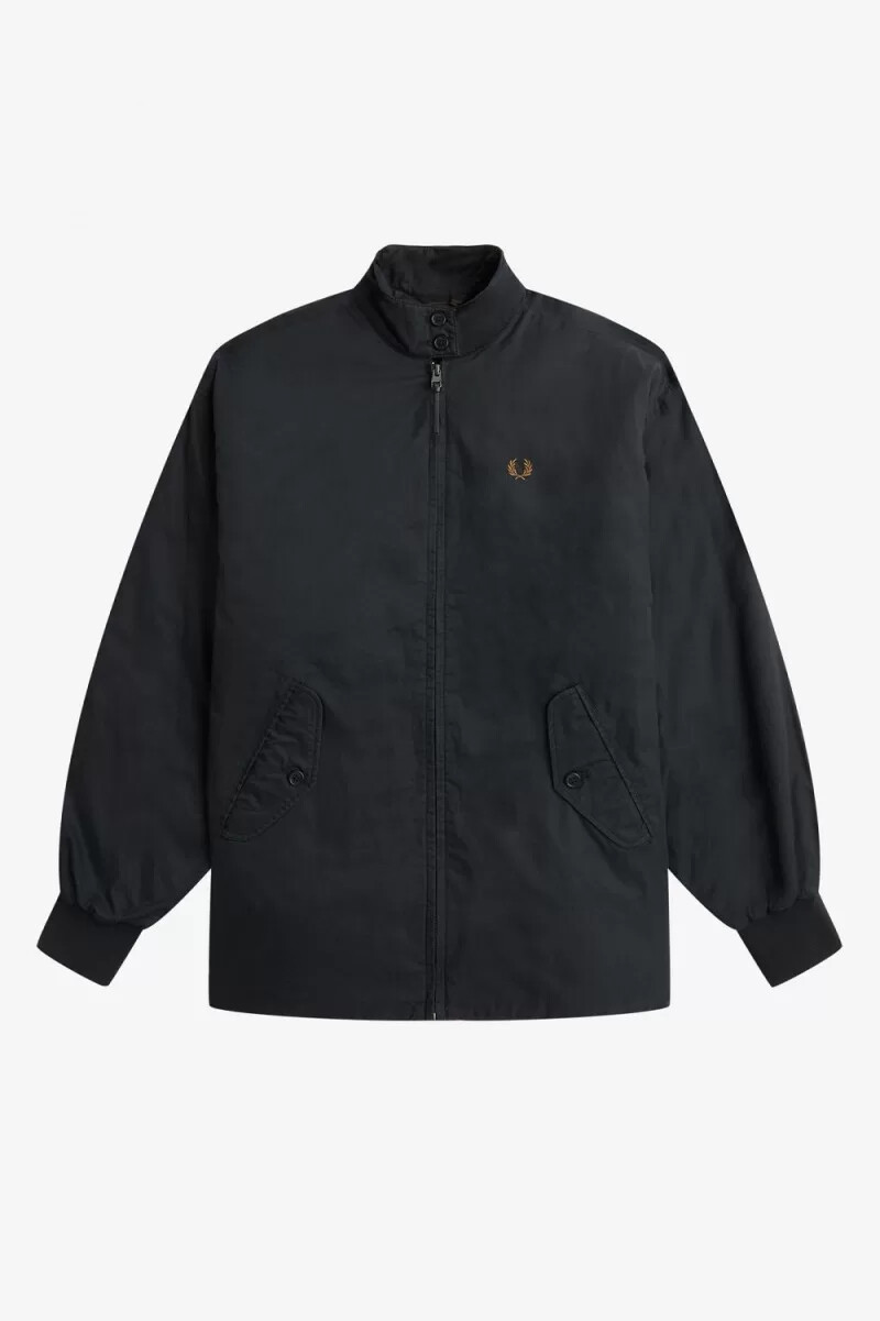 giacche imbottite con zip fred perry da donna nere