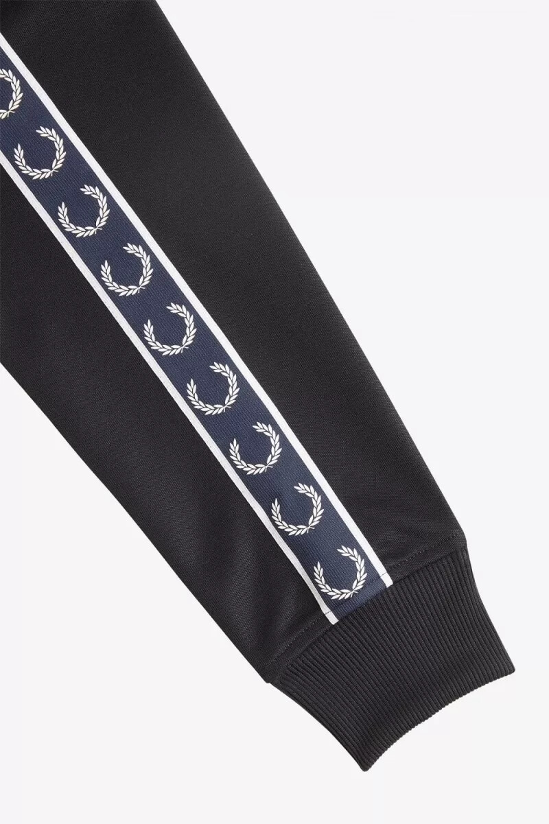 giacche da tuta da uomo fred perry contrast tape blu navy