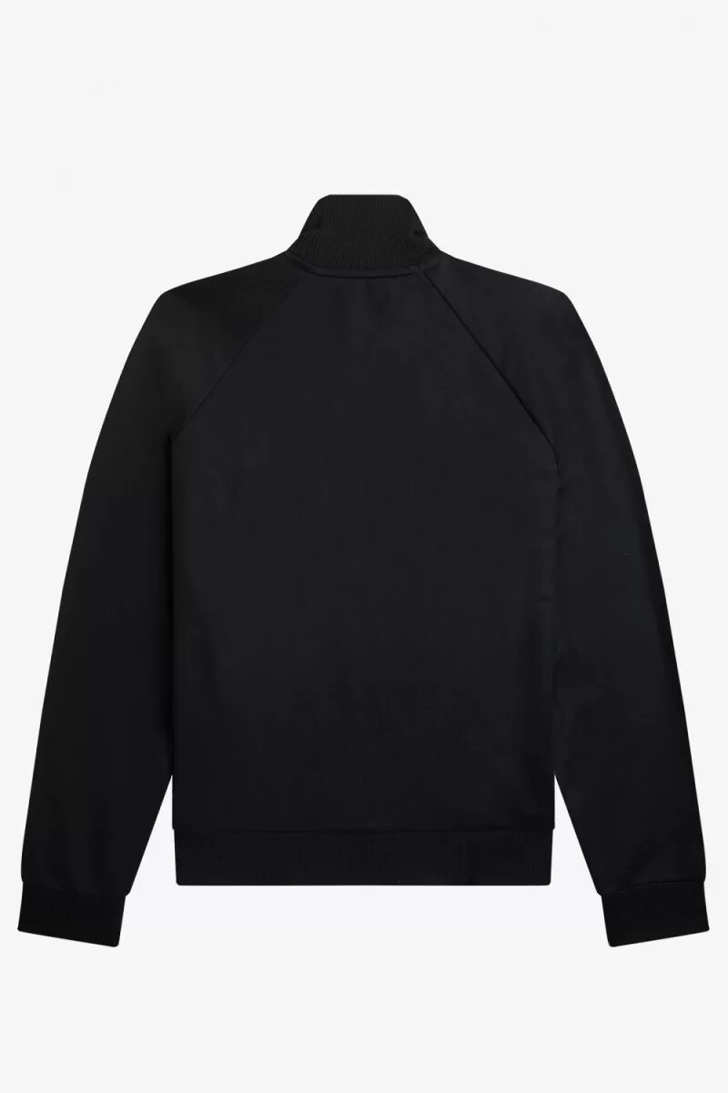 giacche da tuta da uomo fred perry con pannello a contrasto nere
