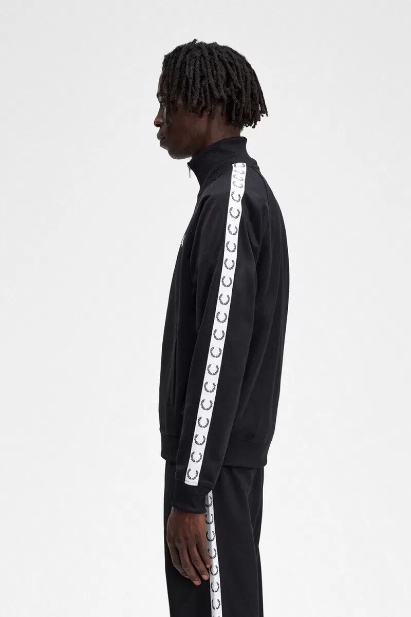 giacche da tuta da uomo fred perry taped nere