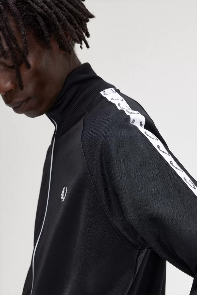giacche da tuta da uomo fred perry taped nere