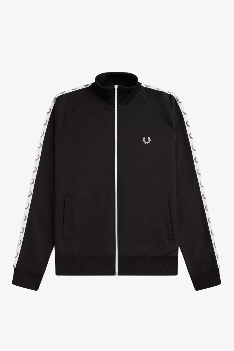 giacche da tuta da uomo fred perry taped nere