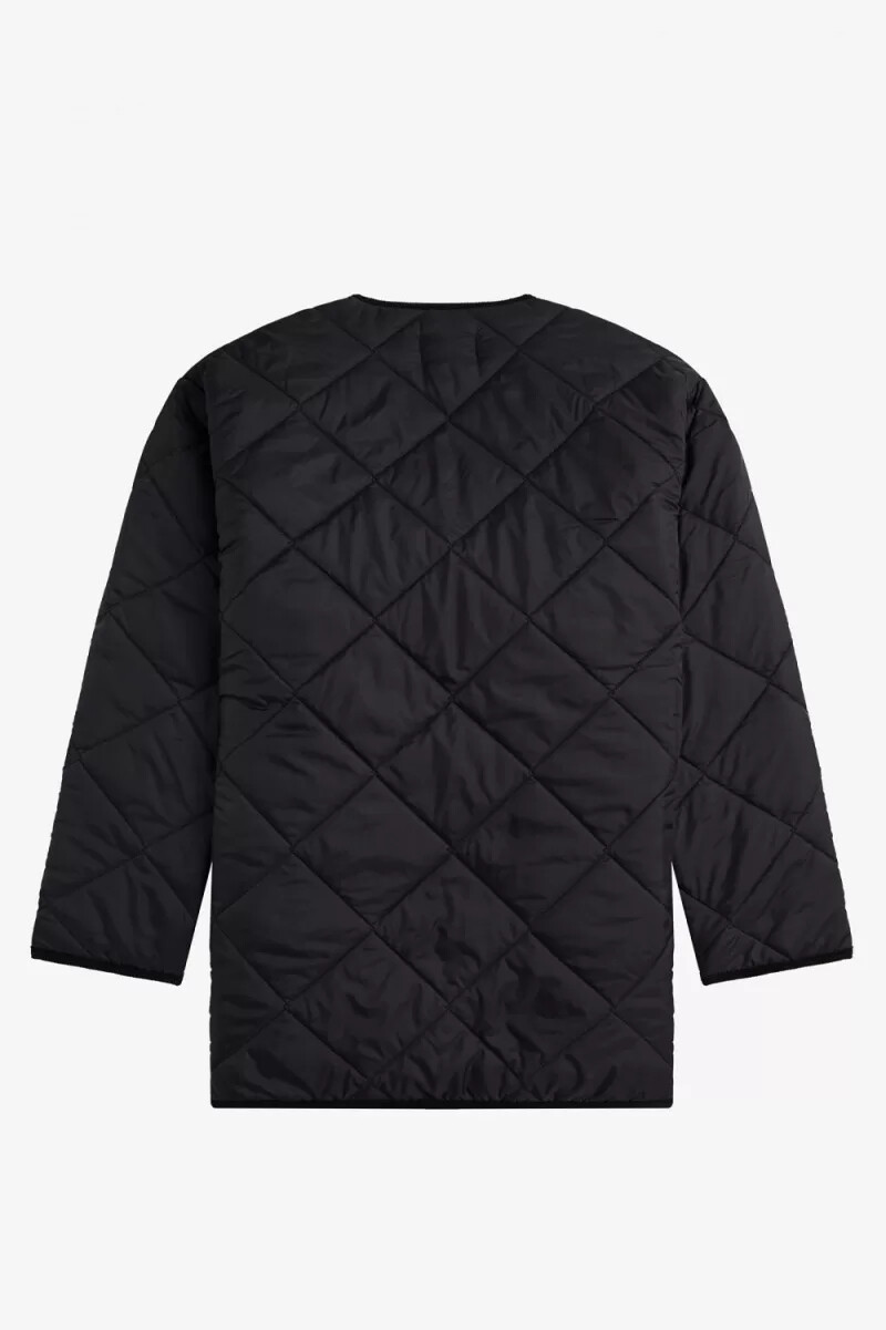 fred perry quilted liner giacche da uomo lamp black