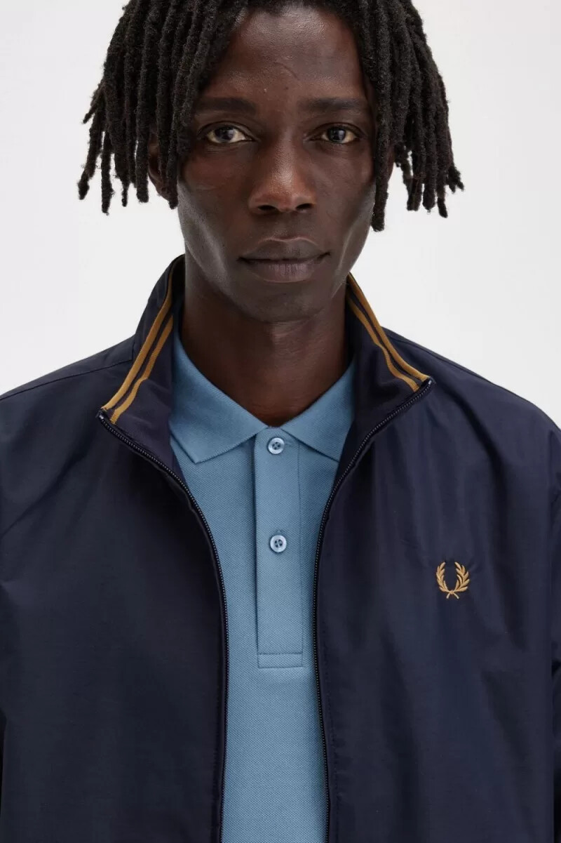 fred perry brentham giacche da uomo blu navy
